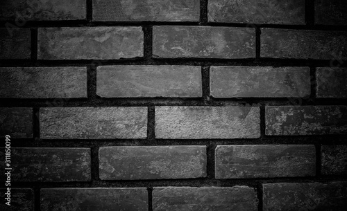 black stone blocks background. Stones texture. The wall of stones.black block and backdrop. black abstract background.