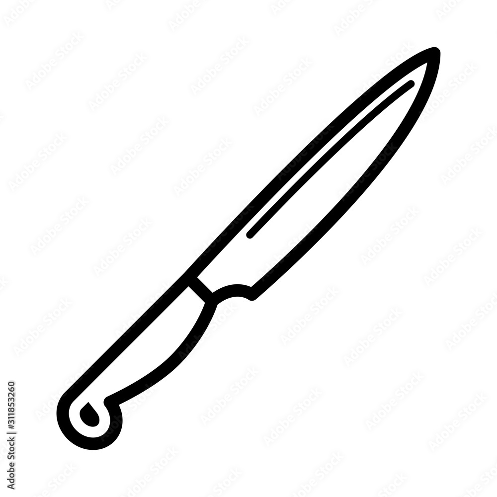 Knife icon vector simple design Knife icon vector simple design