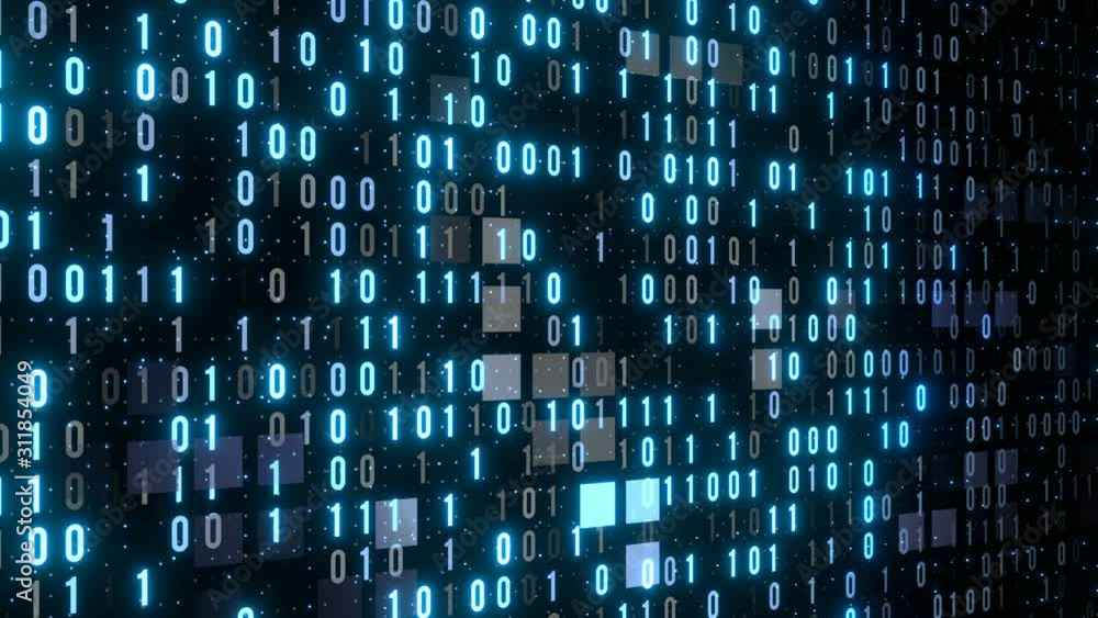 digital code binary background technology