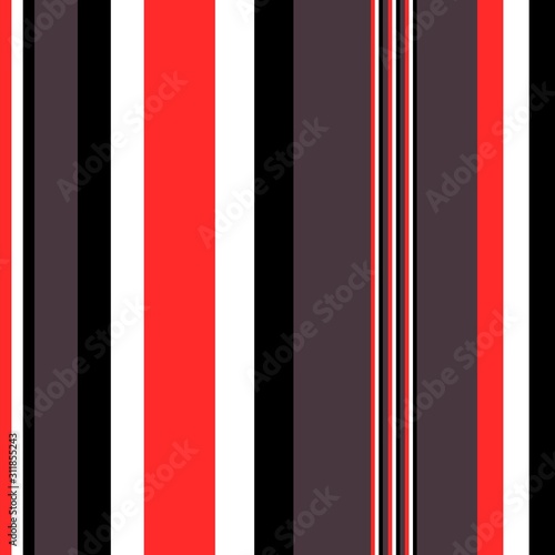 Seamless vertical Multitrack stripes pattern vector