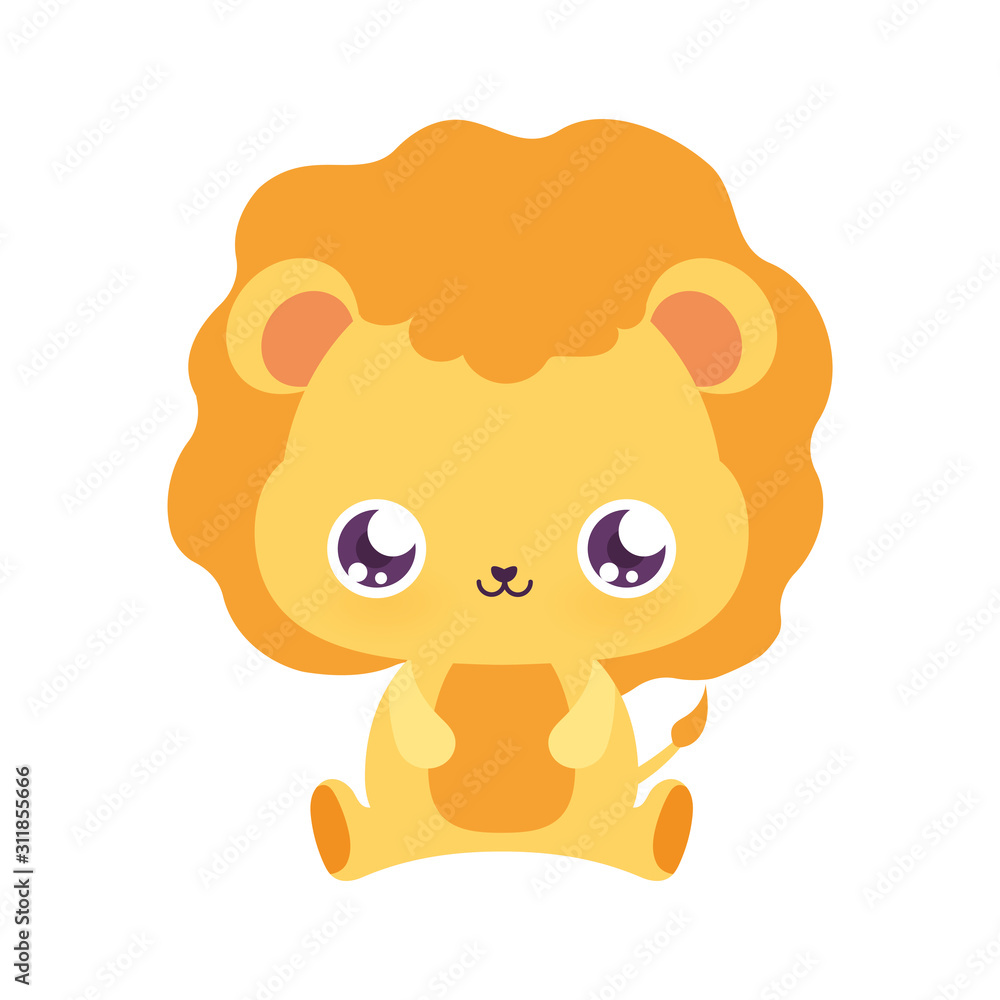 Cute lion cartoon vector design Cute lion cartoon vector design