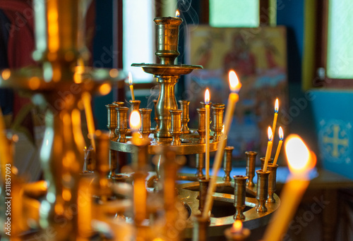 Candles in church