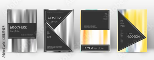 Flyer layout. Black energetic template for Brochur
