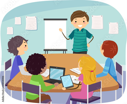 Stickman Teens Student Brai...