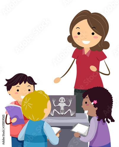 Stickman Kids Teacher Amphi...