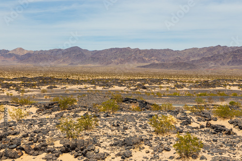 View of the mountains and desert  California  USA