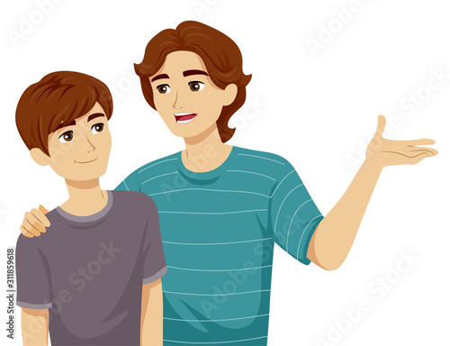 Teen Boy Adolescence Brothe...