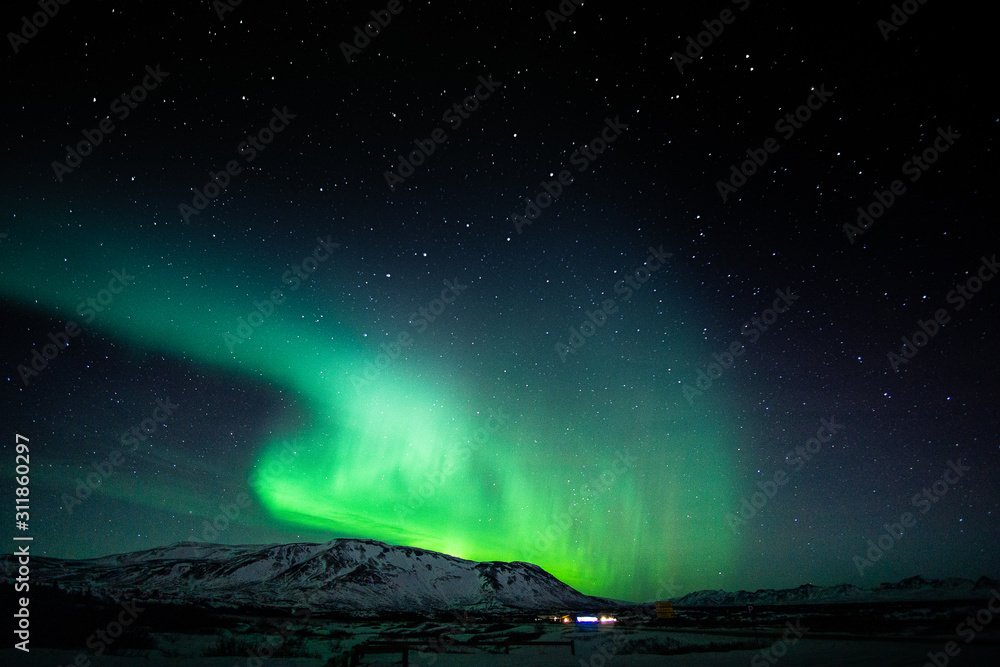 Aurora Borealis Thingvellir Iceland