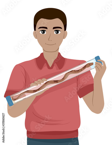 Man Snake Restraint Tube Il...