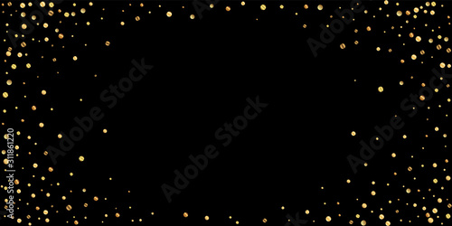 Sparse gold confetti luxury sparkling confetti. Sc