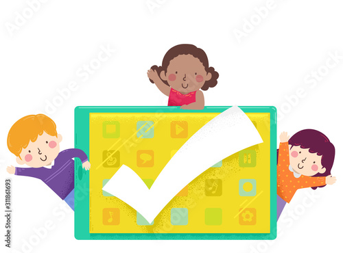 Kids Tablet Approved Illust...