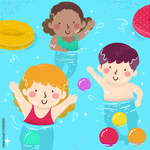 Kids Wave Pool Activities B...
