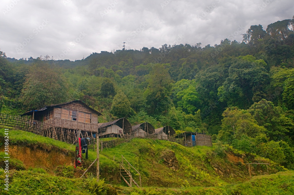 Phua rung ecocamp in the eaglenest wildlife sanctuary Phua rung ecocamp in the eaglenest wildlife sanctuary