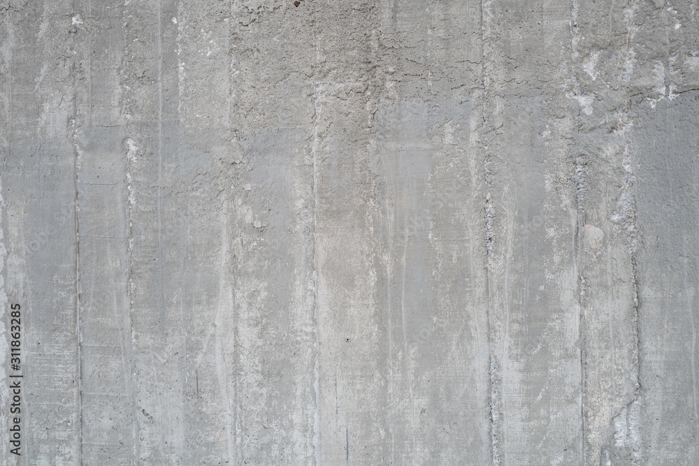 Texture of old grey concrete wall background