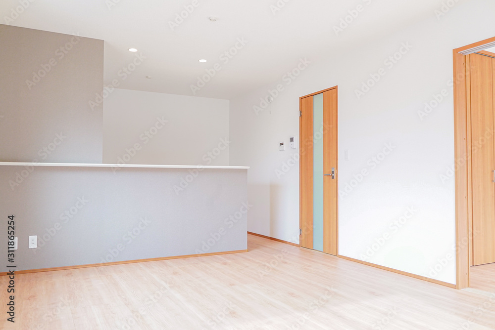 日本 新築木造住宅のダイニングキッチン 日本 新築木造住宅のダイニングキッチン
