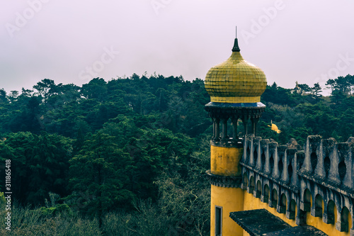 Landscape of the Pena Palace and Its Gardens (Sintra, Portugal)