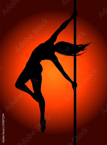 Romantic dancing girl in soft light