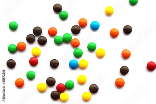 background of colorful candies