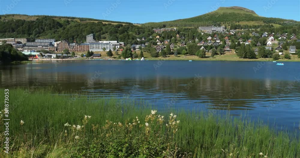 Super-Besse, Puy de Dome, Auvergne, France. The Hermines lake at Super-Besse Super-Besse, Puy de Dome, Auvergne, France. The Hermines lake at Super-Besse