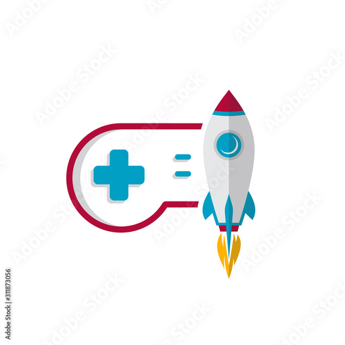 rocket game console turbo speed joystick controller