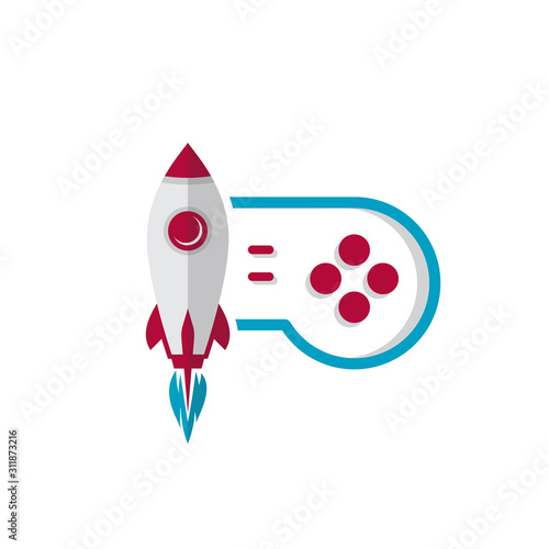 rocket game console turbo speed joystick controller