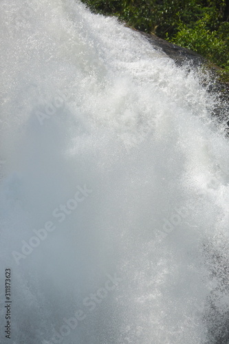 Wallpaper Mural waterfall in nature forest, beautiful landscape Torontodigital.ca