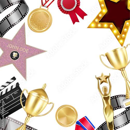Realistic Award Medals Frame