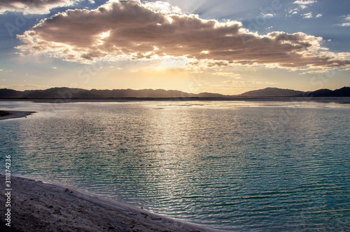 Feicui Lake in Qinghai Province, China