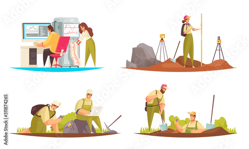 Geological Examination Compositions Set