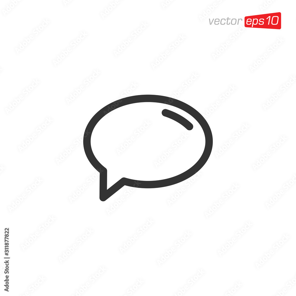 Message Chat Icon Design Vector Message Chat Icon Design Vector