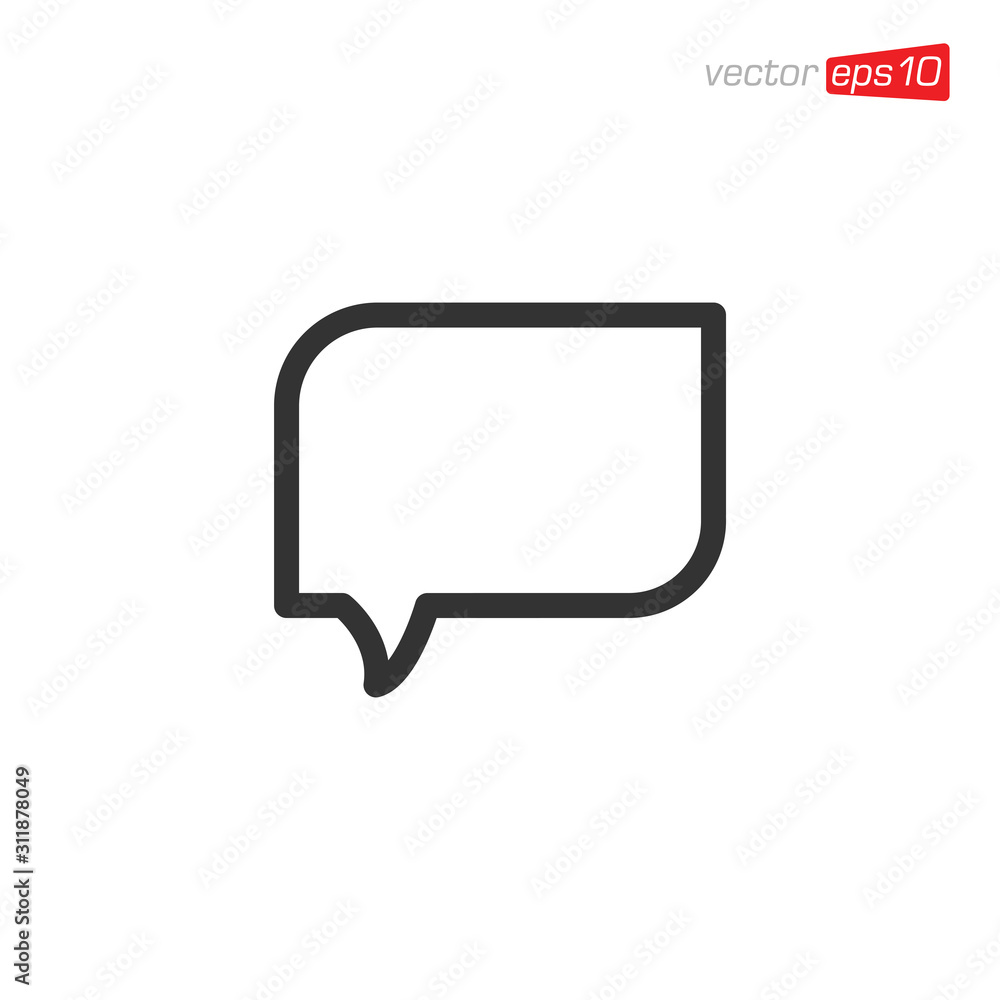 Message Chat Icon Design Vector Message Chat Icon Design Vector