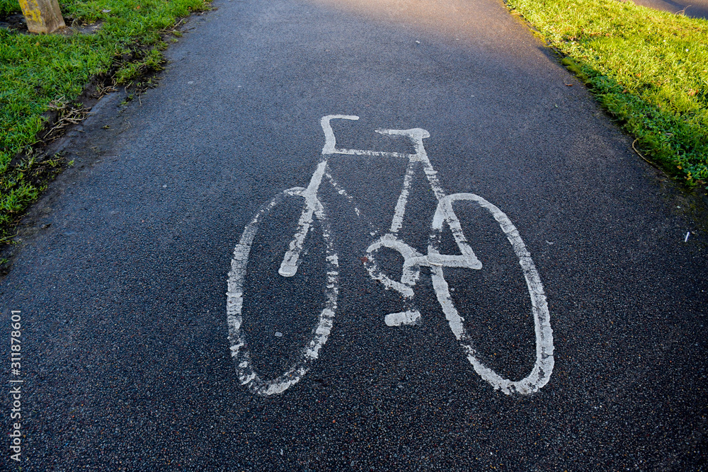 road sign for cyclists road sign for cyclists