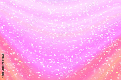 colorful line curve star and pink little white heart abstract © darkfoxelixir