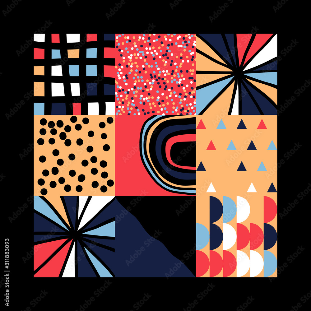 Hand-Drawn Abstract Pattern Design Hand-Drawn Abstract Pattern Design