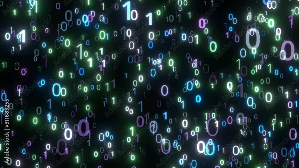 Program Code binary numbers background Program Code binary numbers background
