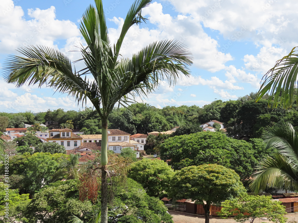 City of Tiradentes. Minas Gerais. Brazil. Houses and churches