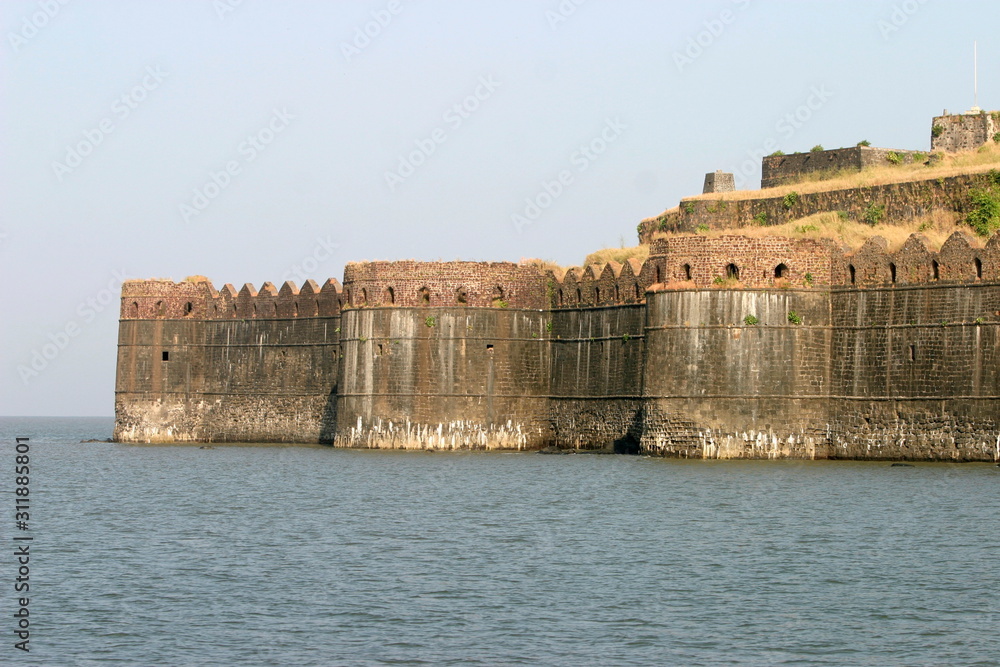 Fort Zanjeera�fort was built by Siddi from Africa around 1400 AD, Maharashtra, India