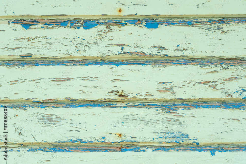 Wood board with peeling paint Wood board with peeling paint