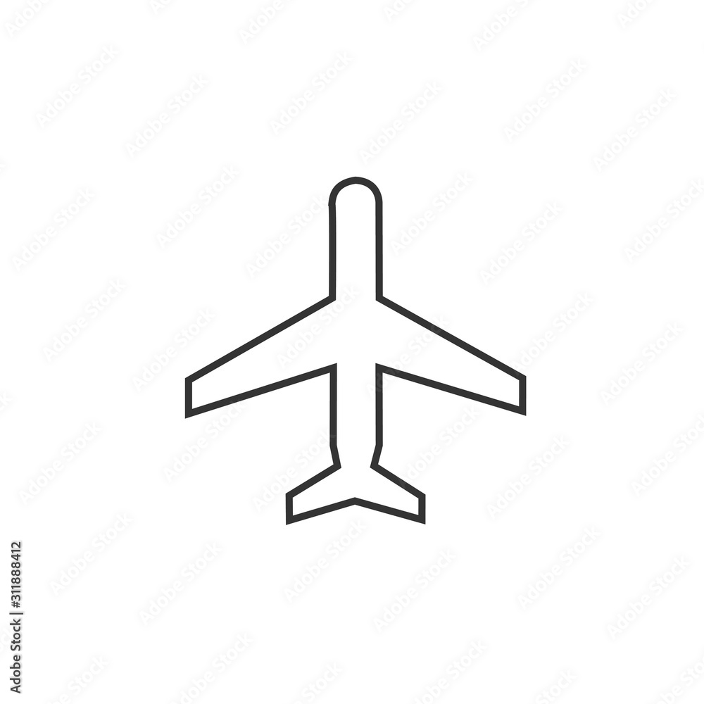 airplane icon vector illustration for website and graphic design symbol