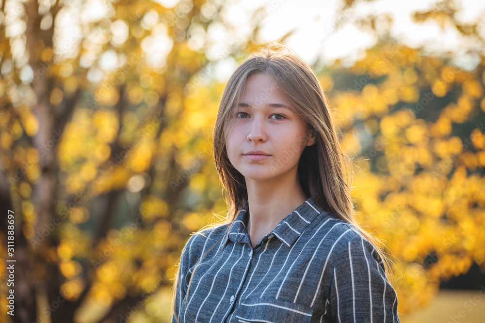 Portrait of Beautiful Young Girl Portrait of Beautiful Young Girl