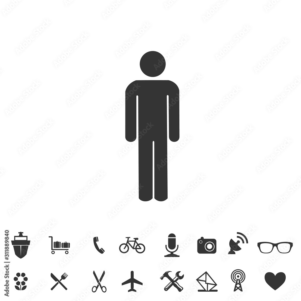 man icon vector illustration for website and graphic design symbol man icon vector illustration for website and graphic design symbol