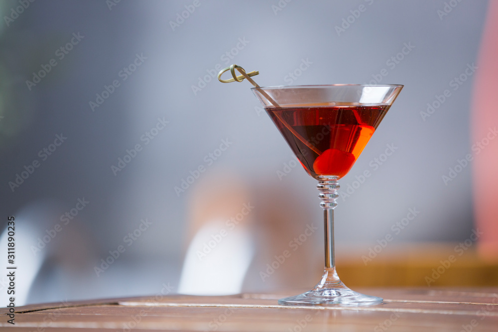 Alcohol cocktail on a beautiful background