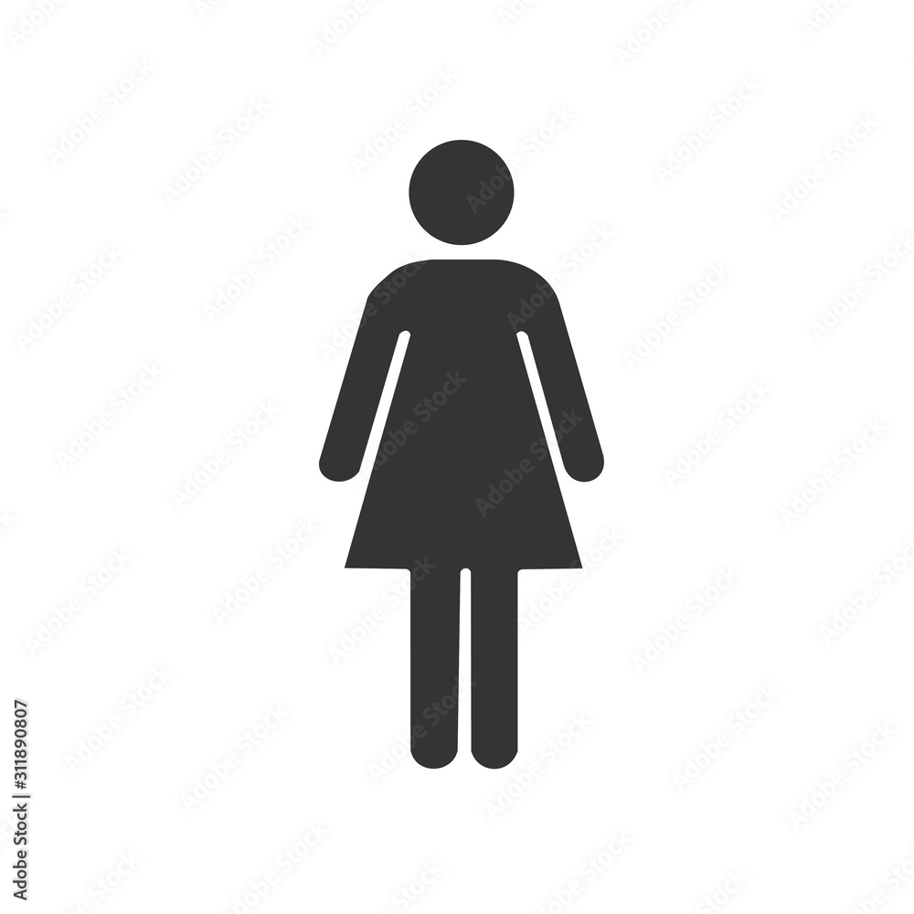 woman icon vector illustration for website and graphic design symbol woman icon vector illustration for website and graphic design symbol