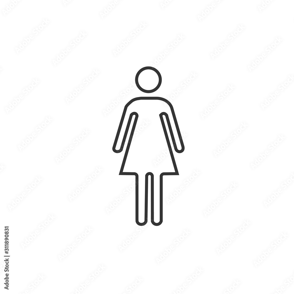 woman icon vector illustration for website and graphic design symbol woman icon vector illustration for website and graphic design symbol