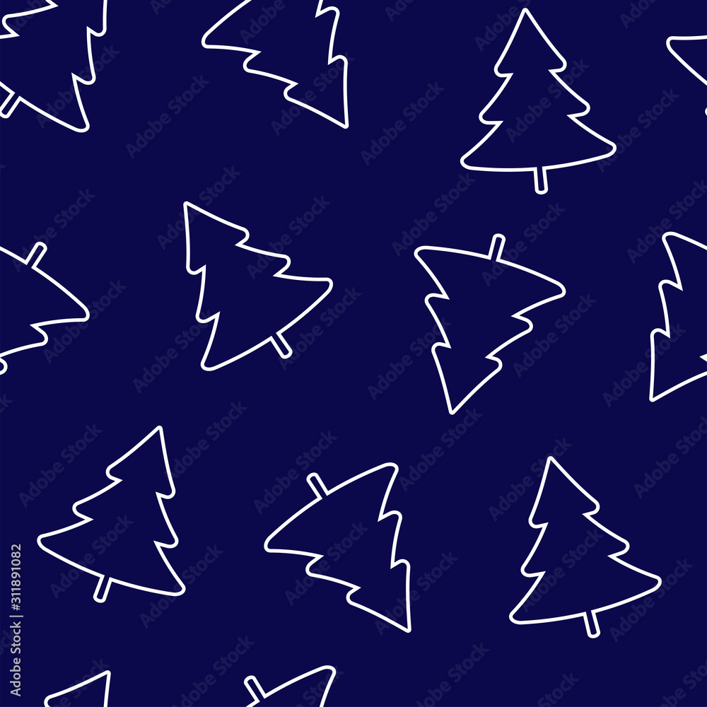 Christmas trees seamless repeat pattern for wrapping paper, wallpaper,background,textile,fabrics. Christmas trees seamless repeat pattern for wrapping paper, wallpaper,background,textile,fabrics.