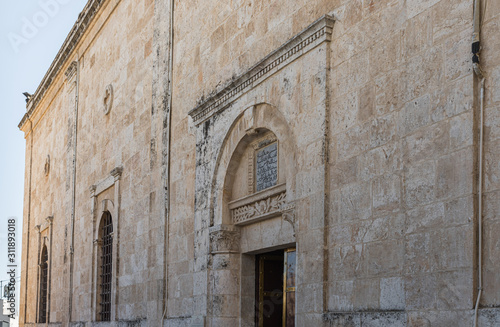 Main entrance to the St. Nicholas church in Bay Jala - a suburb of Bethlehem in Palestine © svarshik