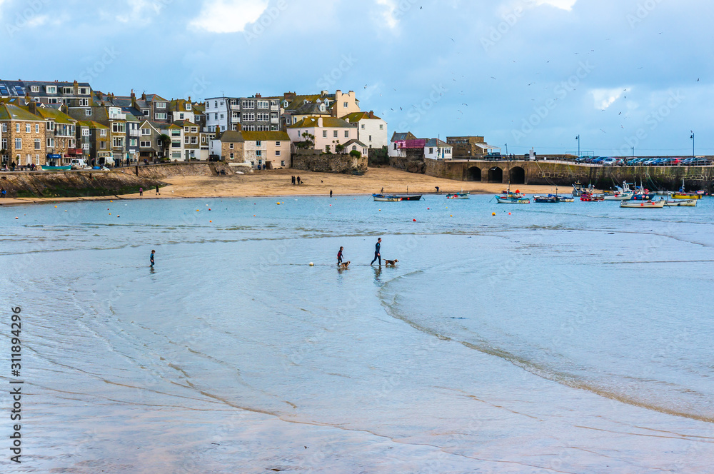 St.Ives harbour, Cornwall, UK