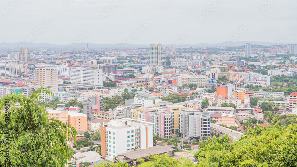 1 Oct 2019 , Pattaya City View Point Chonburi province,Thai land. 1 Oct 2019 , Pattaya City View Point Chonburi province,Thai land.