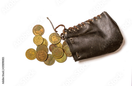 old coins purse