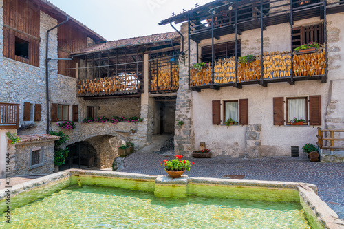 The picturesque village of Rango, in the Province of Trento, Trentino Alto Adige, Italy. photo